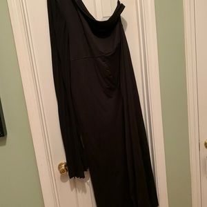 Black Shein curve one shoulder pantsuit never been worn
